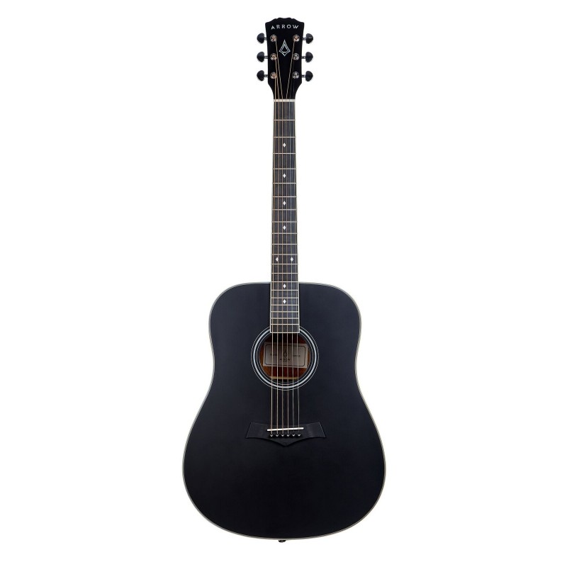 Arrow Silver D BLK Black - gitara akustyczna - 1