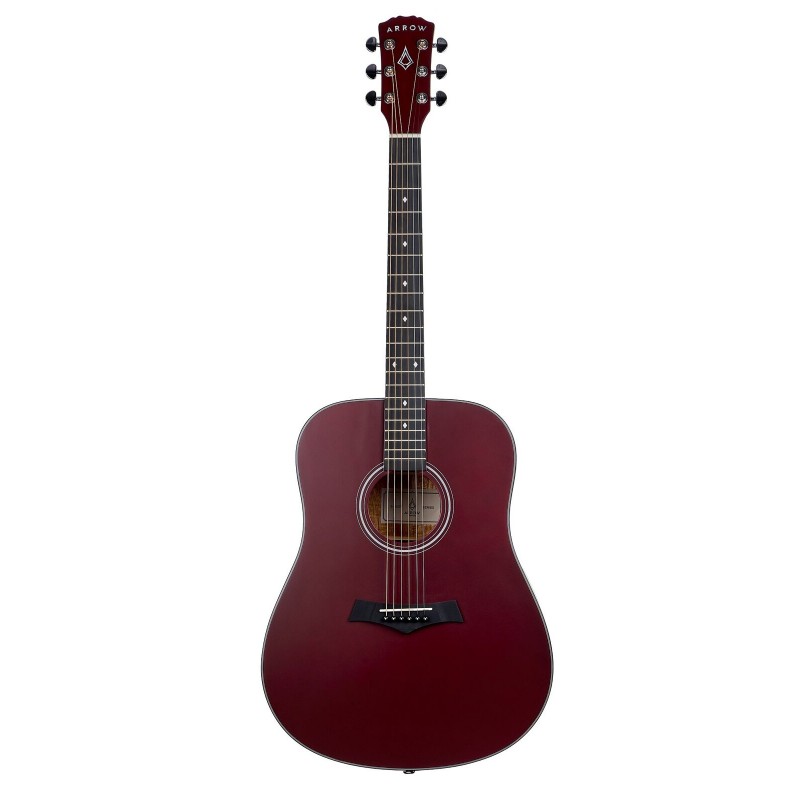 Arrow Silver D WR Wine Red - gitara akustyczna - 1