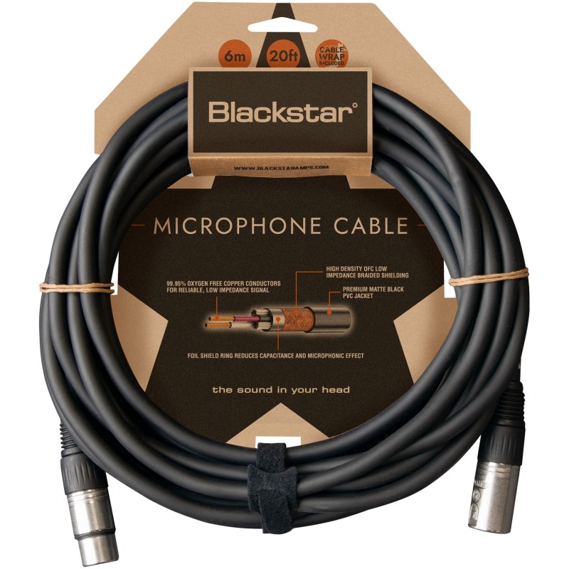 Blackstar - Kabel mikrofonowy F XLR/M XLR - 6 m