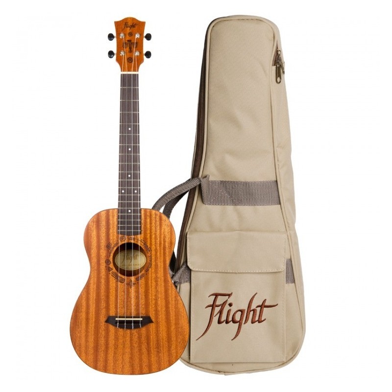 FLIGHT DUB38 EQ MAH - ukulele barytonowy z pokrowcem
