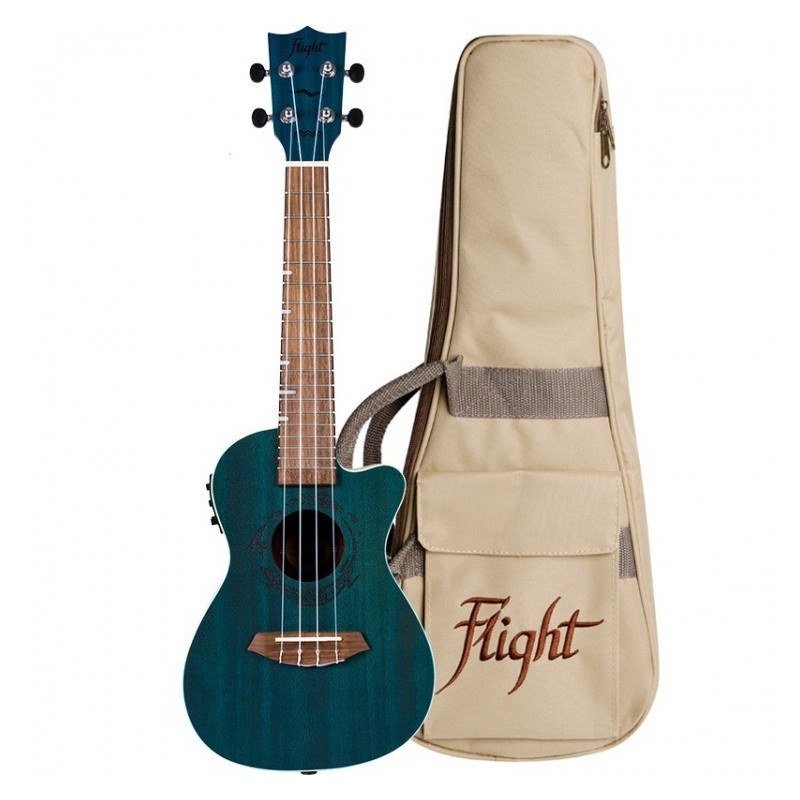 FLIGHT DUC380 CEQ Topaz - ukulele e-akustyczne koncertowe