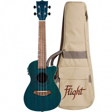 FLIGHT DUC380 CEQ Topaz - ukulele e-akustyczne koncertowe
