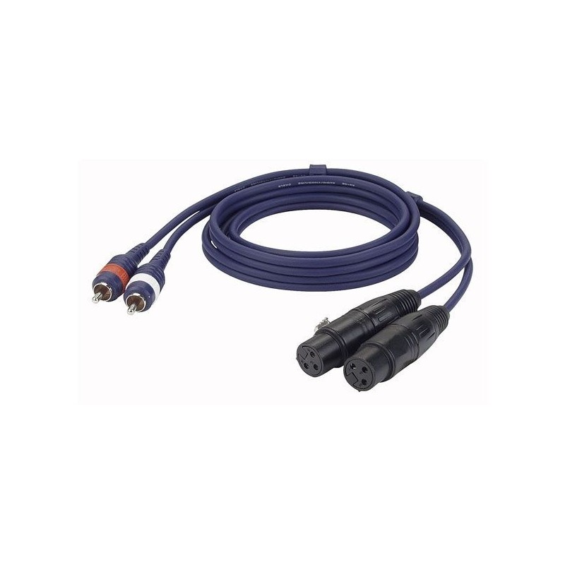 DAP Audio FL25150 - kabel 2xRCA - 2xXLR F 1,5M