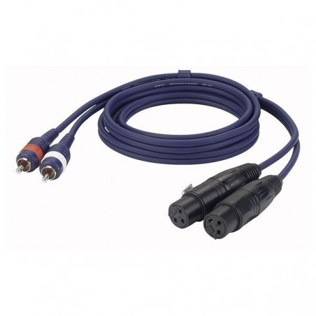 DAP Audio FL253 - kabel 2xRCA - 2xXLR F 3M