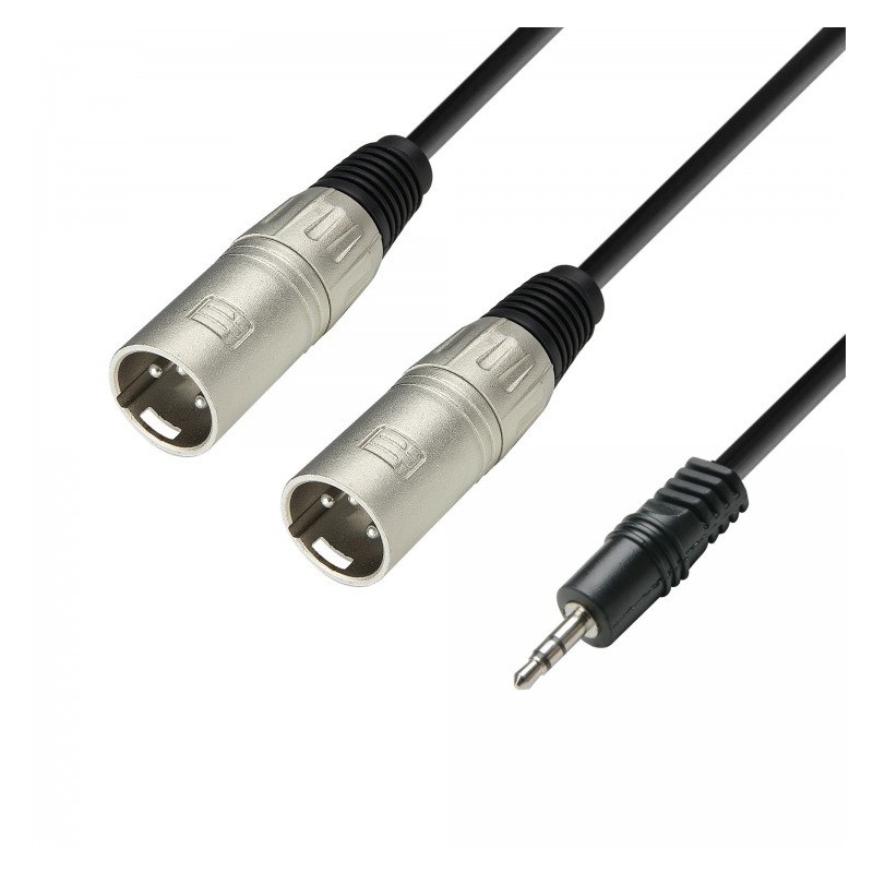 Adam Hall K3YWMM0300 - kabel mJack - 2 x XLR M, 3m