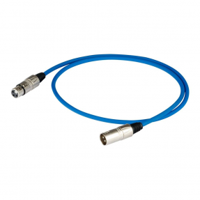 Proel BULK250LU10BL - kabel XLR F - XLR M 10m, niebieski - 1