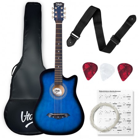 V-TONE AG One BB - gitara akustyczna 4/4 Blueburst do nauki dla początkujących - 1