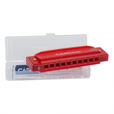 Cascha Fun Blues Harmonica Red - harmonijka ustna - 1