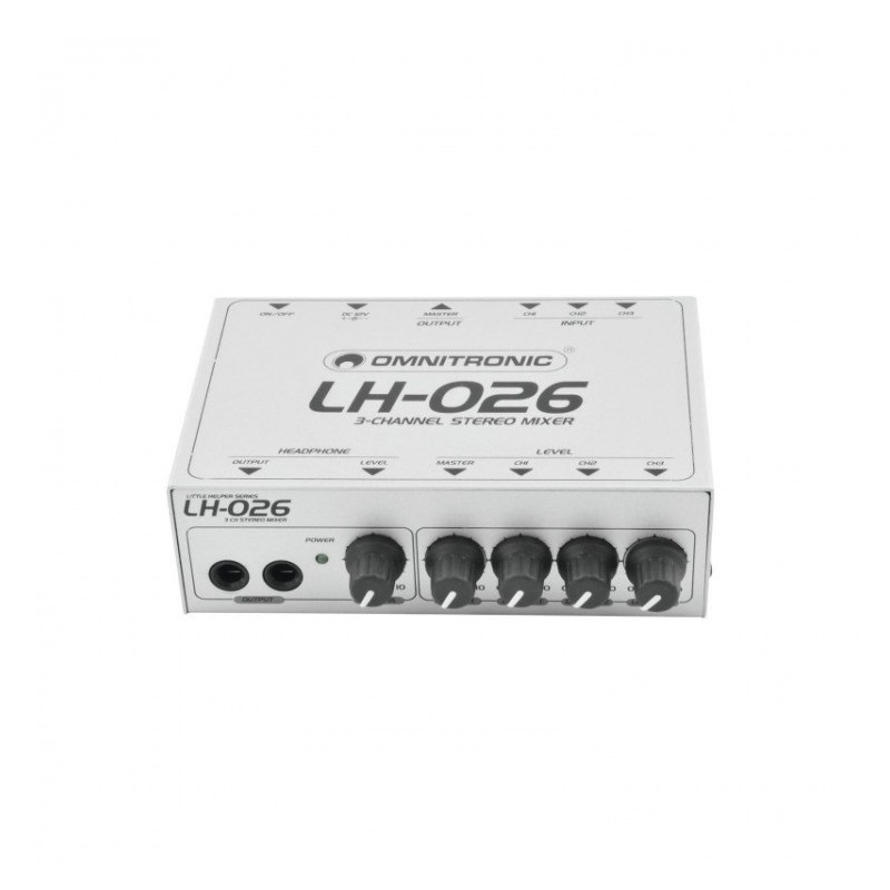 Omnitronic LH-026 - mini mikser audio