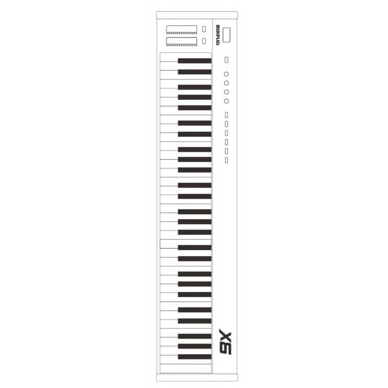Midiplus X6 II BLACK - Klawiatura sterująca USB / MIDI Midiplus X6 II BLACK - Klawiatura sterująca USB / MIDI