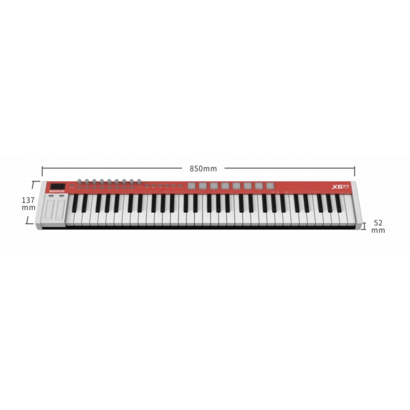 Midiplus X6 PRO MINI - Klawiatura sterująca USB / MIDI Midiplus X6 PRO MINI - Klawiatura sterująca USB / MIDI