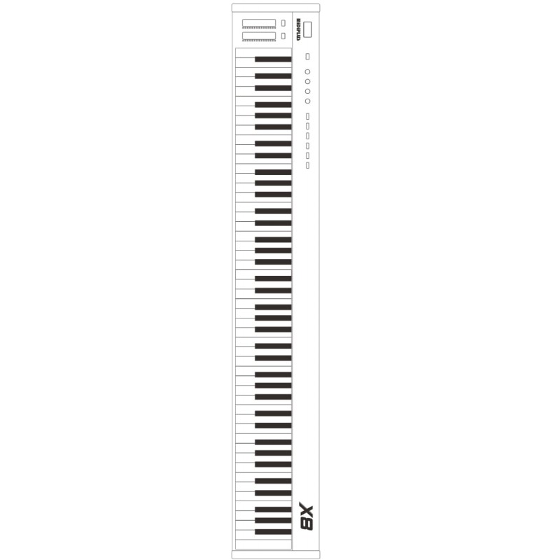 Midiplus X8 II BLACK - Klawiatura sterująca USB / MIDI Midiplus X8 II BLACK - Klawiatura sterująca USB / MIDI