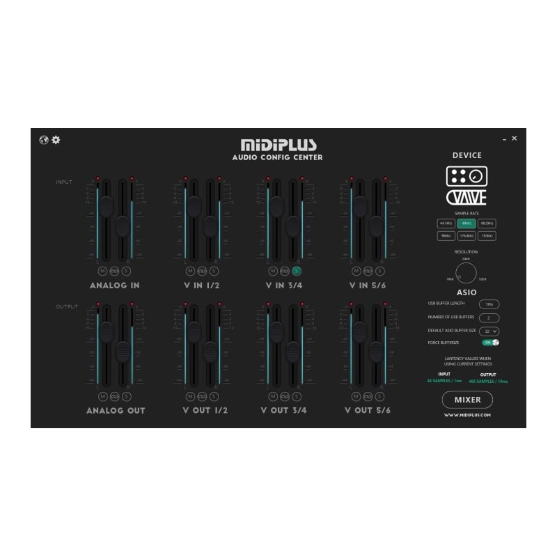 Midiplus STUDIO VALVE - Lampowy interfejs audio