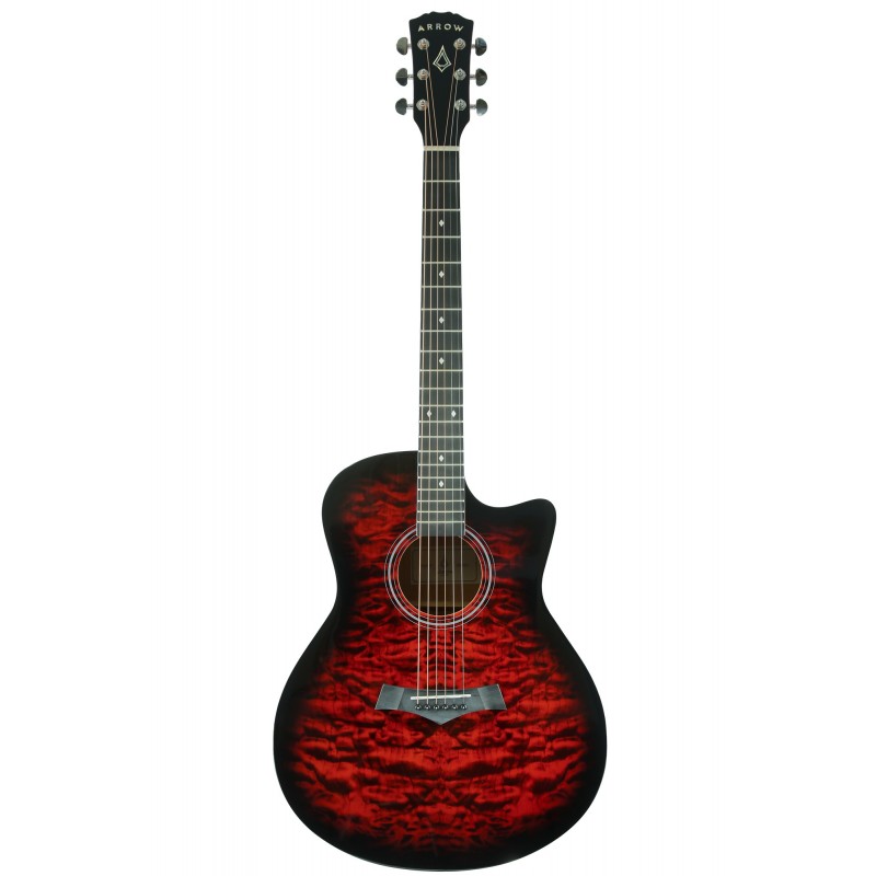 Arrow Tiger Series Red - gitara akustyczna - 1