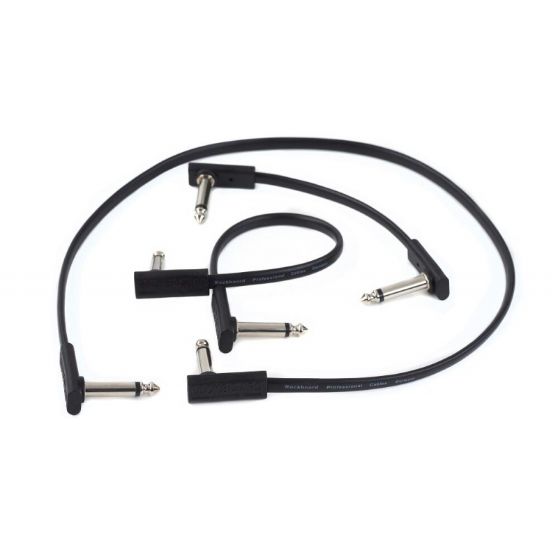 RockBoard Flat Patch Cable - 30 cm / 11 13/16" - kabel do efektów gitarowych - 6 RockBoard Flat Patch Cable - 30 cm / 11 13/16" - kabel do efektów gitarowych - 6
