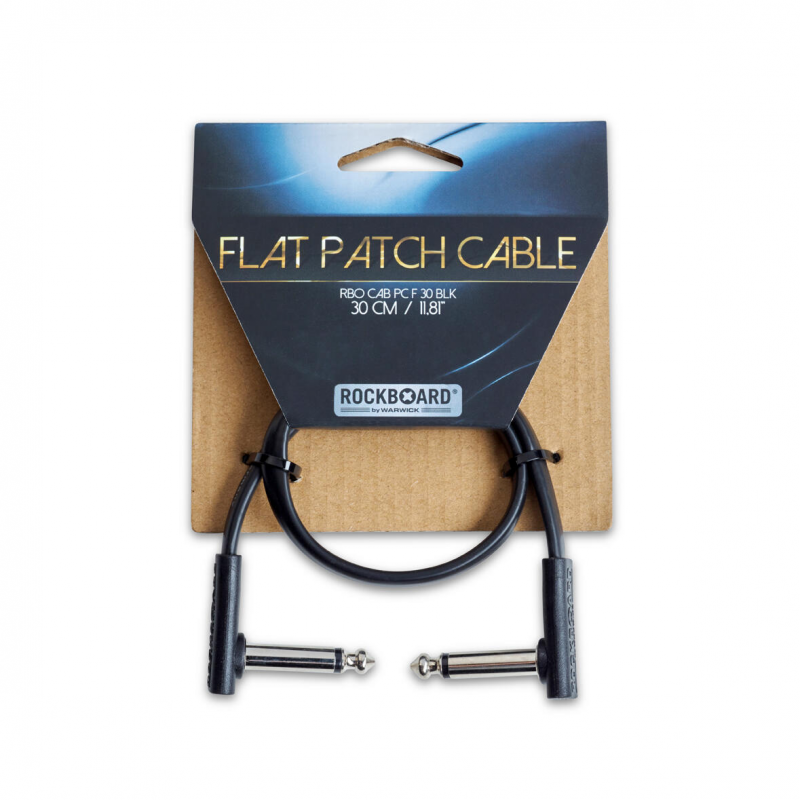 RockBoard Flat Patch Cable - 30 cm / 11 13/16" - kabel do efektów gitarowych - 1 RockBoard Flat Patch Cable - 30 cm / 11 13/16" - kabel do efektów gitarowych - 1