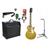 Gitara elektryczna + wzmacniacz 20W, kabel, tuner, statyw - zestaw 1539 Gitara elektryczna + wzmacniacz 20W, kabel, tuner, statyw - zestaw 1539