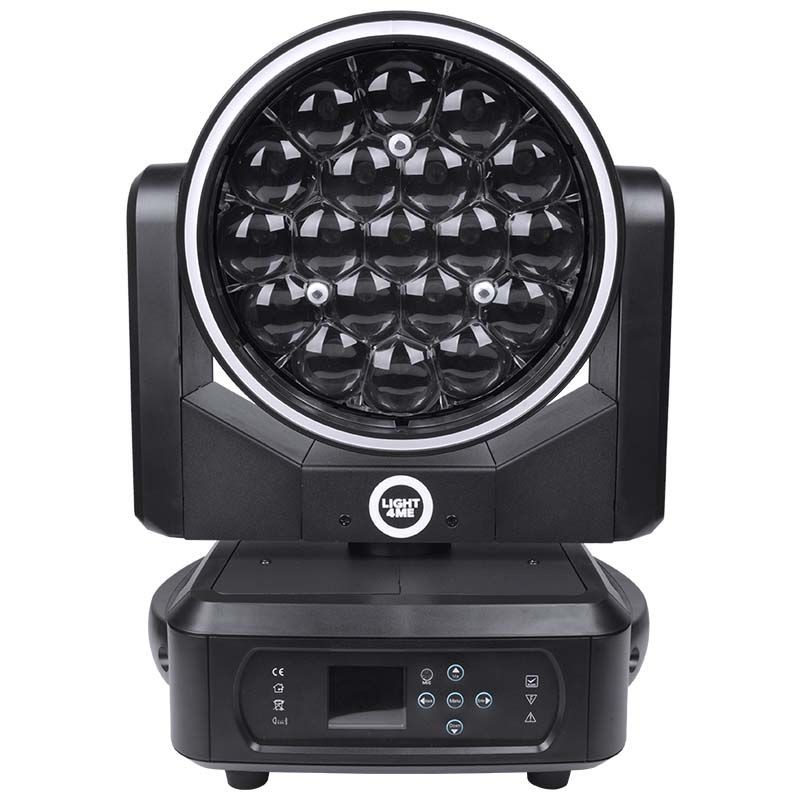 Light4Me ZOOM WASH 19X15W RING - Głowa ruchoma LED