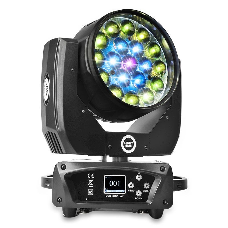 Light4Me ZOOM WASH 19x15W LED RGBW - Głowa ruchoma LED RGBW