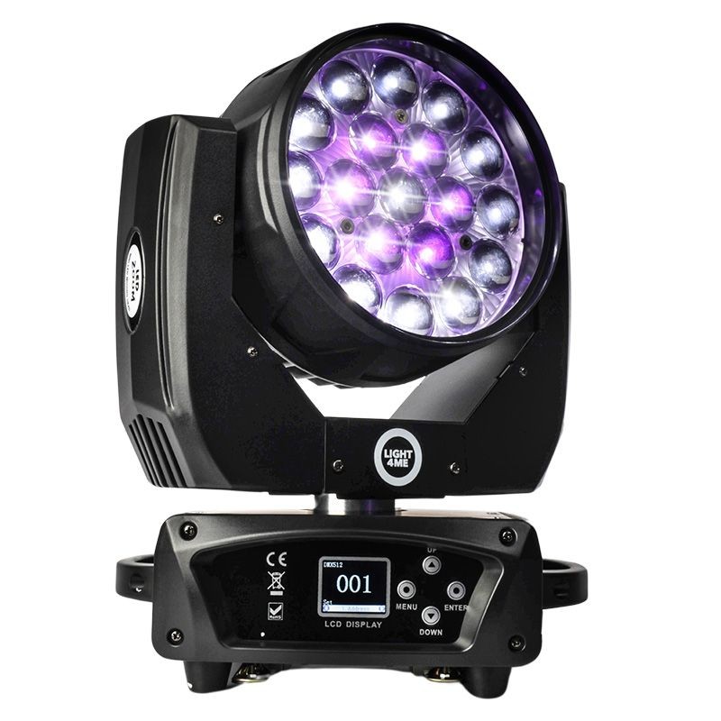 Light4Me ZOOM WASH 19x15W LED RGBW - Głowa ruchoma LED RGBW