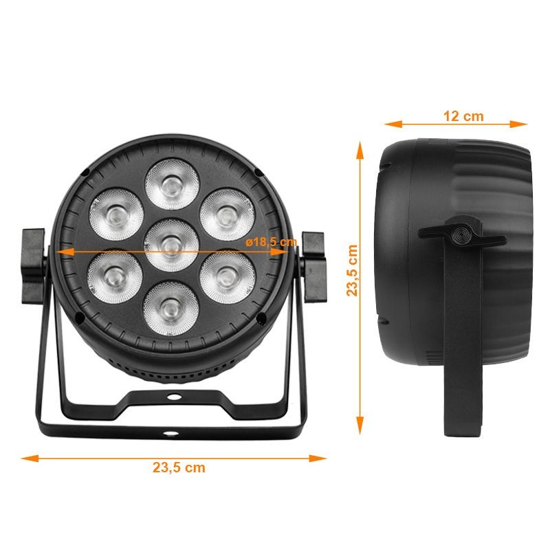 Light4Me VENOM PAR 7X30W - Reflektor PAR LED RGBW