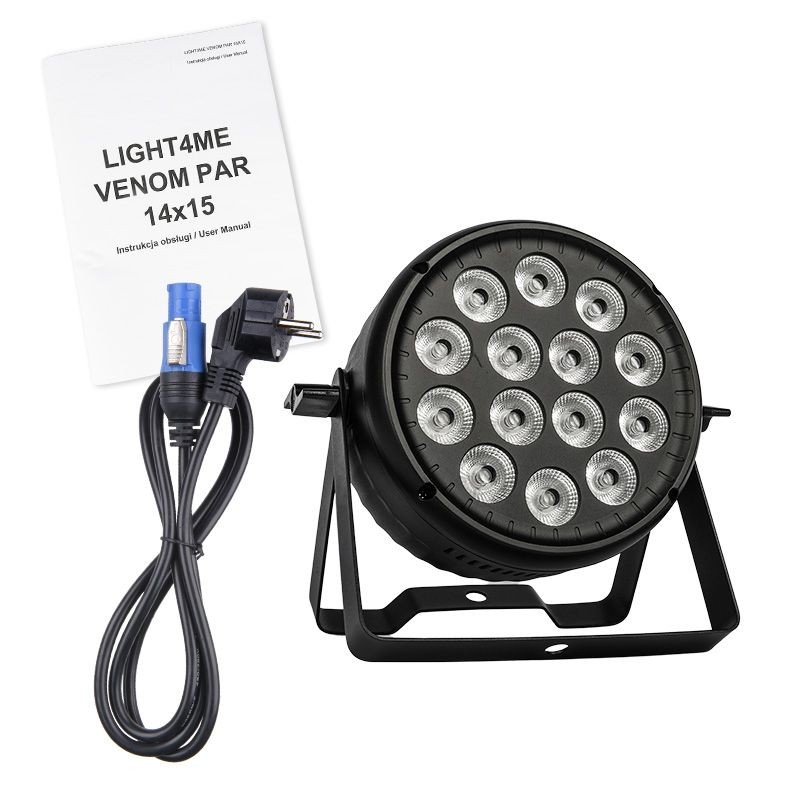 Light4Me VENOM PAR 14X15 - Reflektor PAR LED RGBW