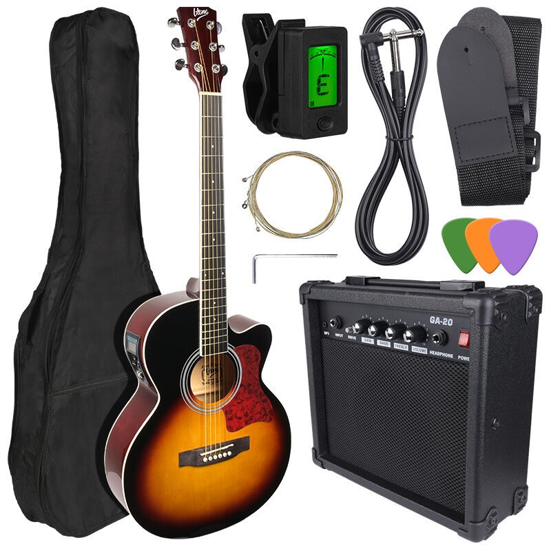 V-Tone EAG SET SB - Zestaw gitarowy gitara elektroakustyczna + wzmacniacz