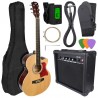 V-Tone EAG SET NT - Zestaw gitarowy gitara elektroakustyczna + wzmacniacz