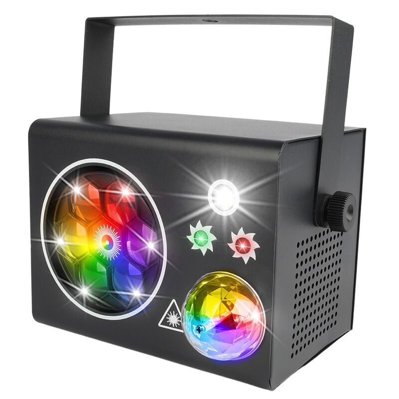 Light4Me PARTY BOX V2 - Efekt disco LED ball laser stroboskop gobo