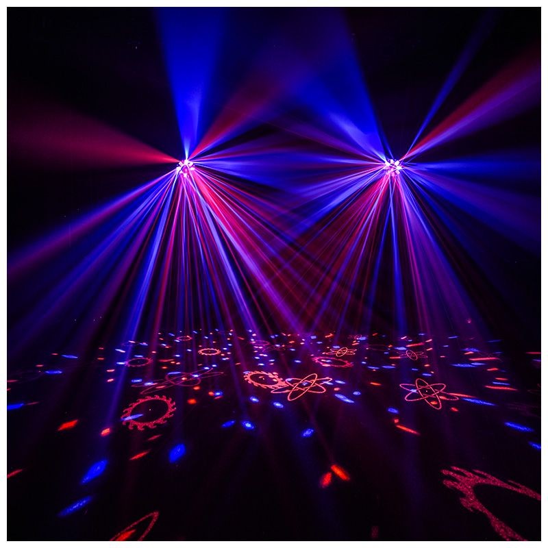 Light4Me OCTALED - Efekt świetlny disco RGBWA flower laser stroboskop