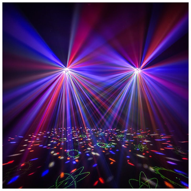 Light4Me OCTALED - Efekt świetlny disco RGBWA flower laser stroboskop