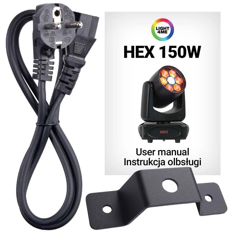 Light4Me HEX 150W - Głowa ruchoma SPOT LED Light4Me HEX 150W - Głowa ruchoma SPOT LED