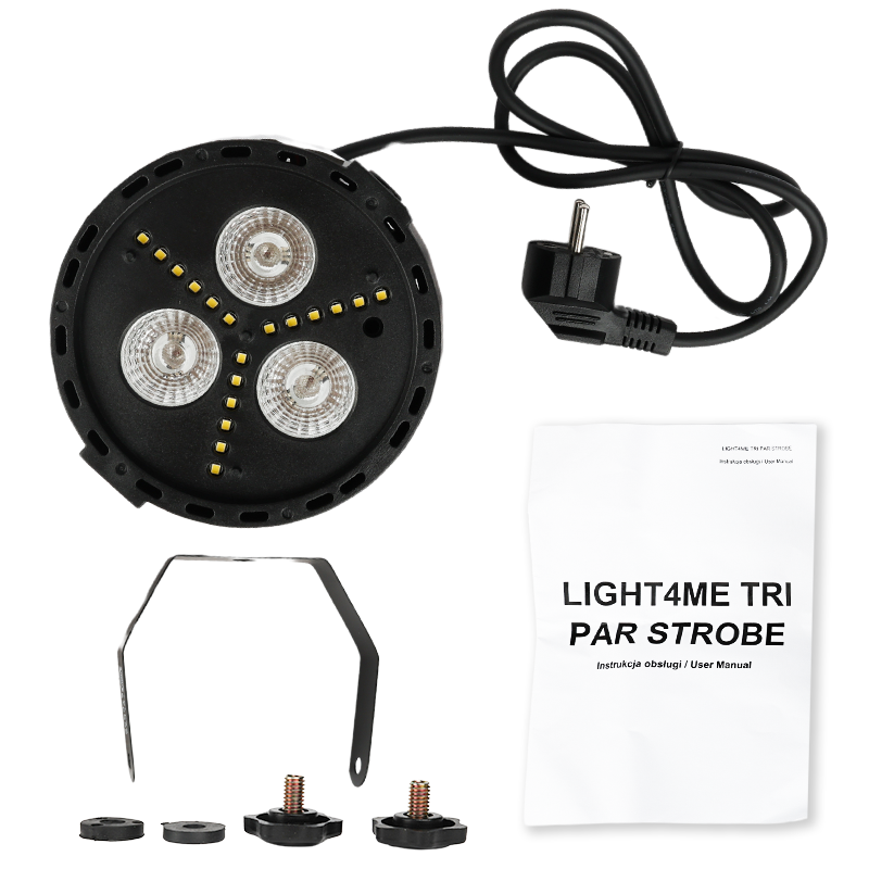 Light4Me TRI PAR STROBE - Reflektor PAR stroboskop LED RGB+W