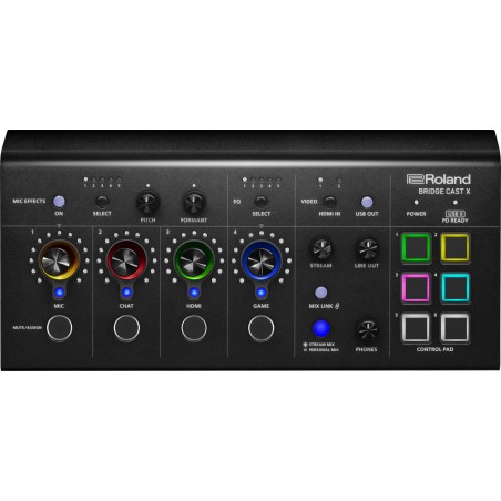 Roland BRIDGECAST X - Mikser Gamingowy, interfejs - 1