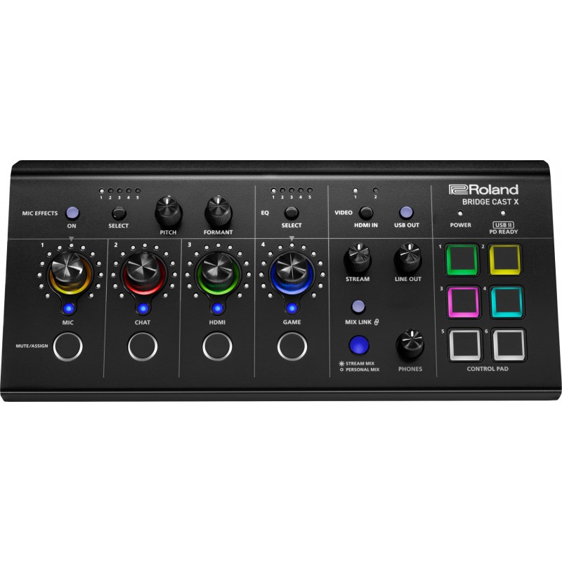 Roland BRIDGECAST X - Mikser Gamingowy, interfejs - 2