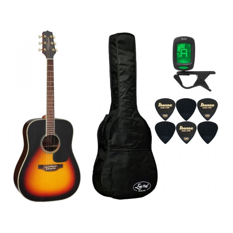 Gitara akustyczna Takamine GD51-BSB + pokrowiec + tuner + kostki - zestaw 1542