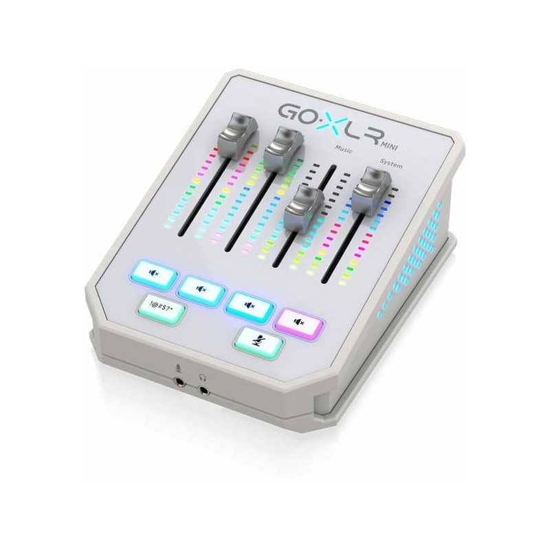 TC HELICON GO XLR Mini WH - Mikser/sampler do streamingu - 1 - Miksery cyfrowe - Mikser/sampler audio do streamingu w kolorze bi