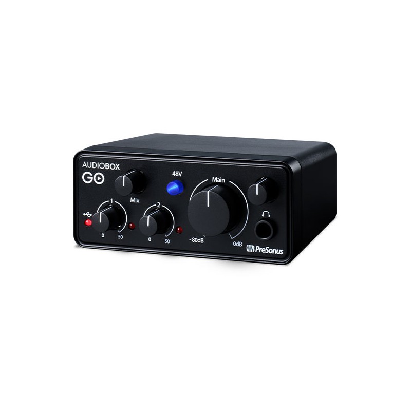 PreSonus AudioBox GO Creator – Zestaw do nagrywania - 2 - Zestawy studyjne - Zestaw do nagrywania [Interfejs Audio USB PreSonus 