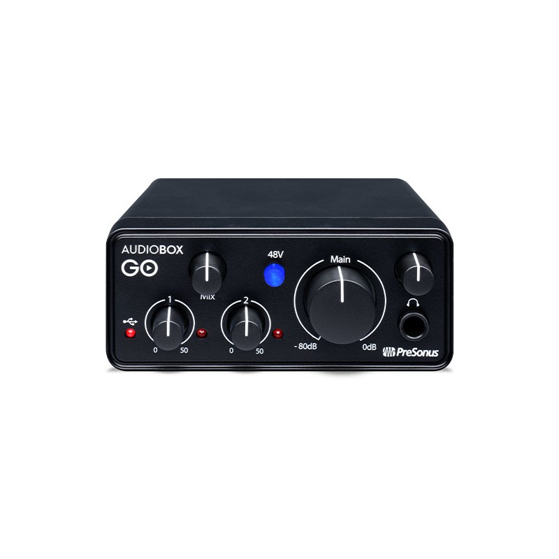 PreSonus AudioBox GO Creator – Zestaw do nagrywania - 3 - Zestawy studyjne - Zestaw do nagrywania [Interfejs Audio USB PreSonus 