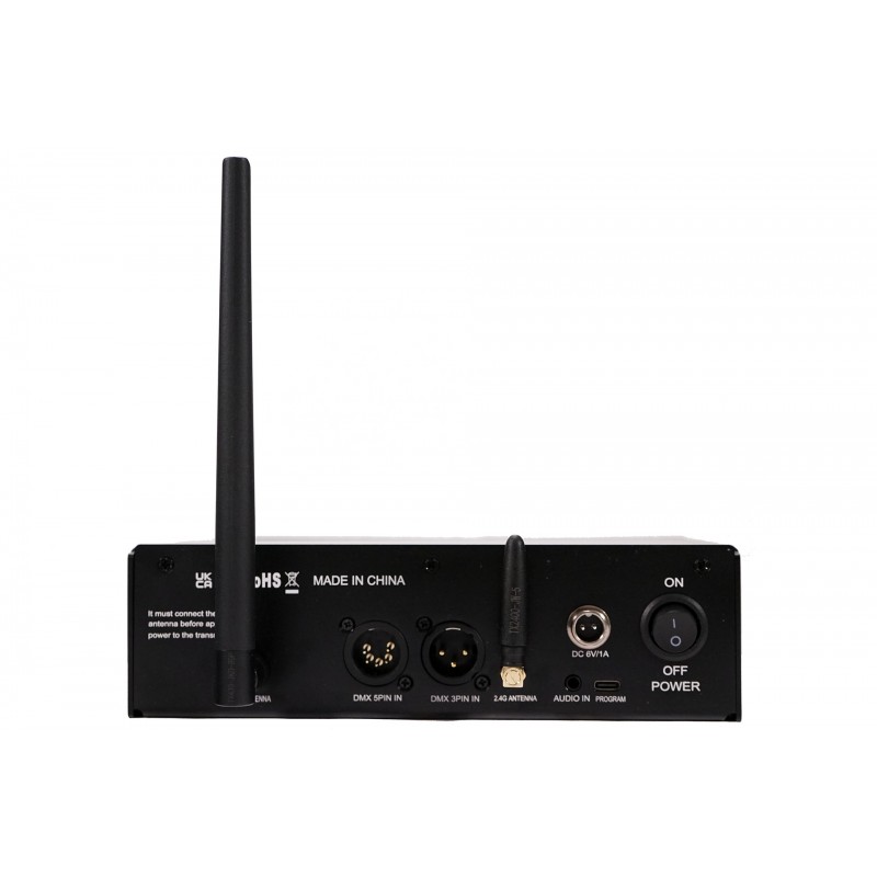FOS GIGBAND Transmitter - Nadajnik - 3 - Sterowniki DMX i zasilanie - Jeden pilot zdalnego sterowania do opaski LED może kontrol FOS GIGBAND Transmitter - Nadajnik - 3 - Sterowniki DMX i zasilanie - Jeden pilot zdalnego sterowania do opaski LED może kontrol