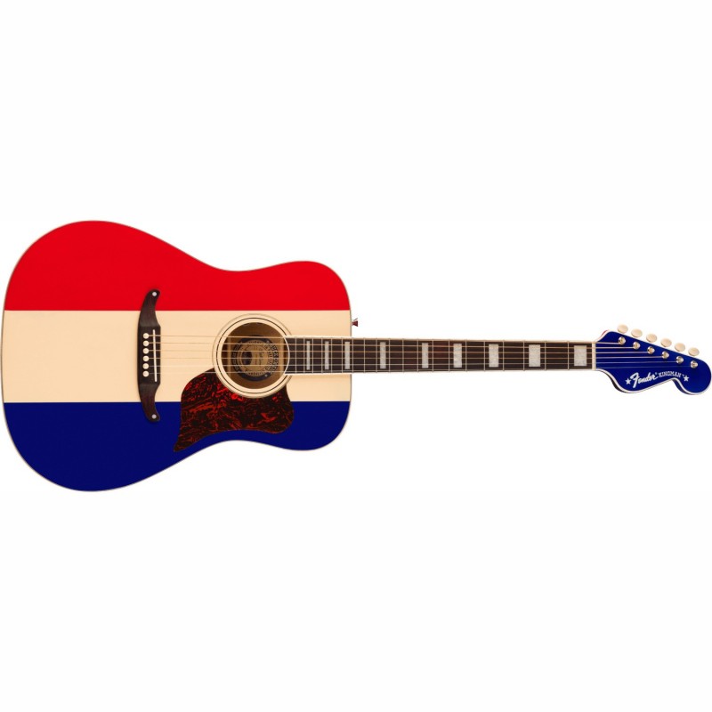 Fender Buck Owens Kingman Red White and Blue - Gitara elektroakustyczna z futerałem Fender Buck Owens Kingman Red White and Blue - Gitara elektroakustyczna z futerałem