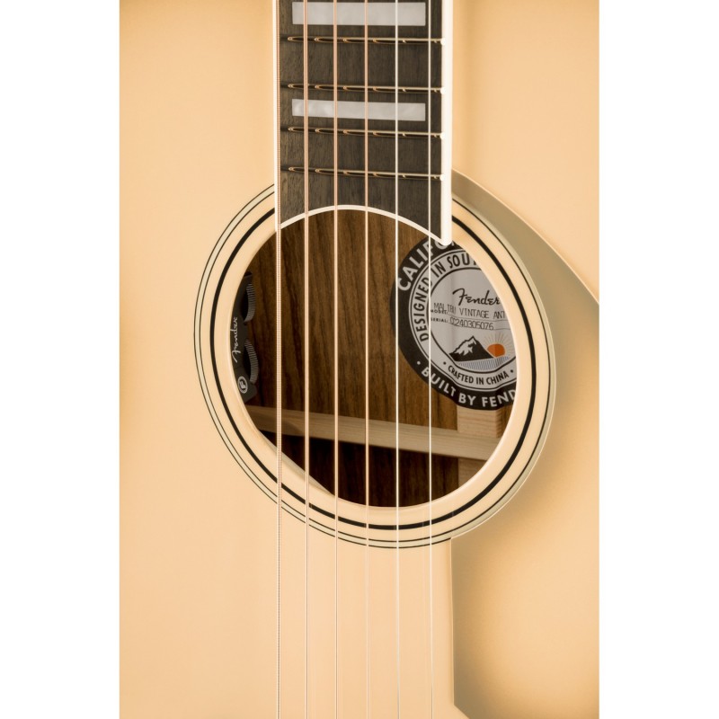 Fender California Vintage Malibu Antigua - Gitara elektroakustyczna z futerałem Fender California Vintage Malibu Antigua - Gitara elektroakustyczna z futerałem