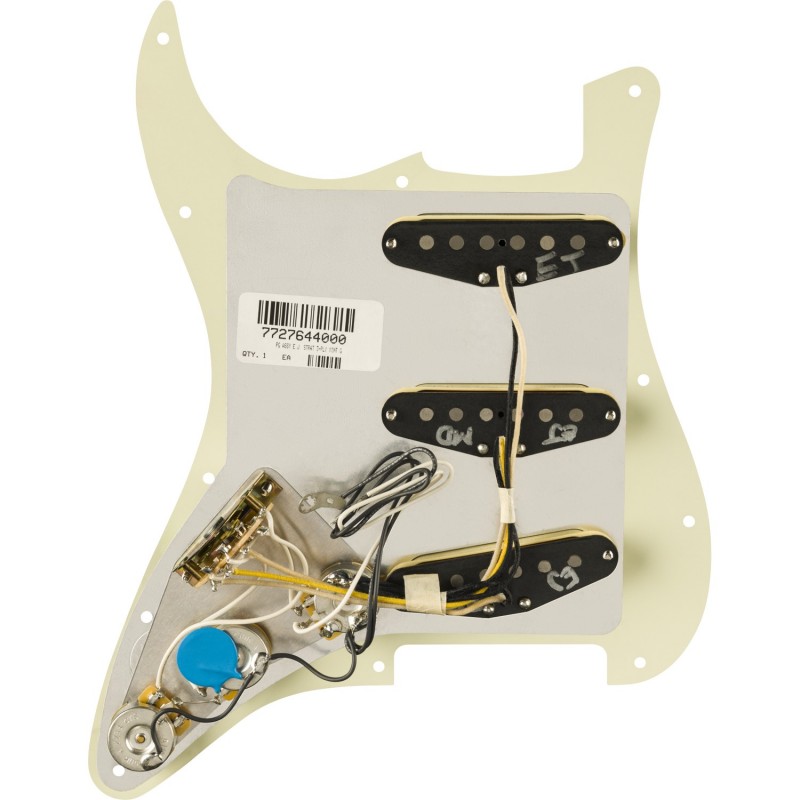 Fender Pre-Wired Strat Pickguard Eric Johnson Mint Green 11 Hole - Pickguard