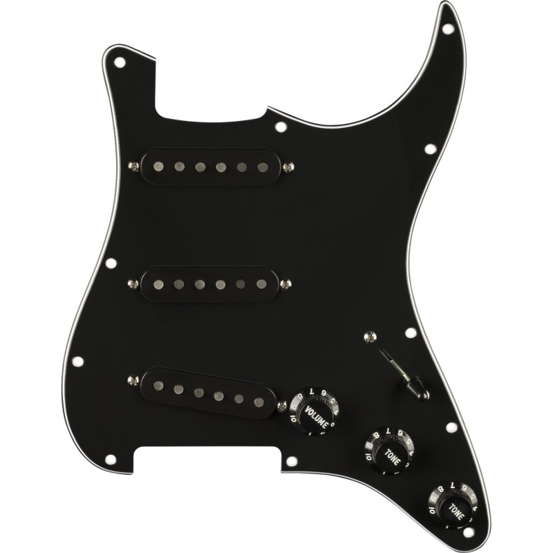 Fender Pre-Wired Strat Pickguard Pure Vintage '59 Black 11 - Pickguard