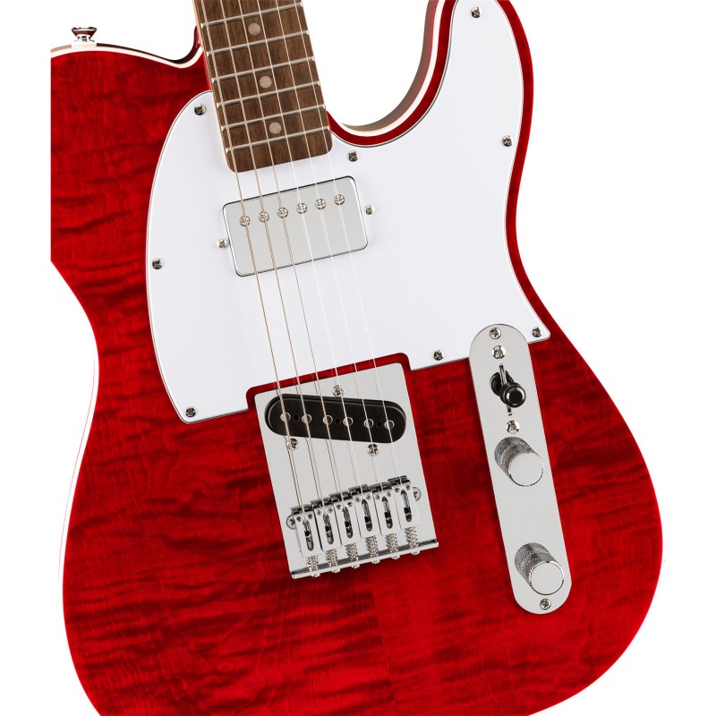 Squier Affinity Telecaster FMT SH LF Crimson Red Transparent - Gitara elektryczna Squier Affinity Telecaster FMT SH LF Crimson Red Transparent - Gitara elektryczna