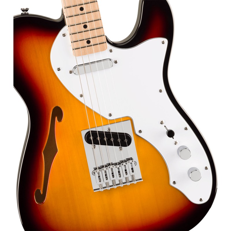 Squier Affinity Telecaster Thinline MF 3-Color Sunburst - Gitara elektryczna Squier Affinity Telecaster Thinline MF 3-Color Sunburst - Gitara elektryczna
