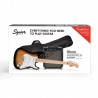 Squier Squier Sonic Stratocaster Pack MF 2-Color Sunburst - Zestaw gitarowy