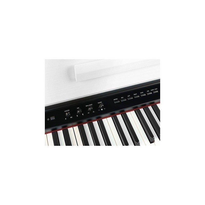 Pianino cyfrowe Medeli DP650K-WH + ława + słuchawki w zestawie