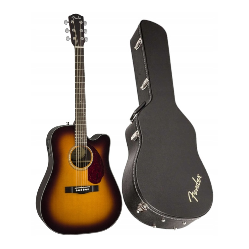 Fender CD-140SCE Dread Sunburst with Case - Gitara elektroakustyczna - 1 - Gitary e-akustyczne - Gitara elektroakustyczna Fender