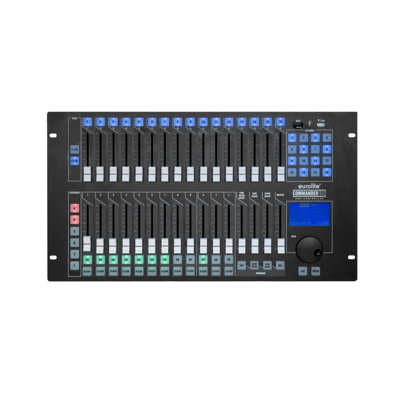 Eurolite DMX Commander 512 - Konsoleta oświetleniowa DMX Eurolite DMX Commander 512 - Konsoleta oświetleniowa DMX